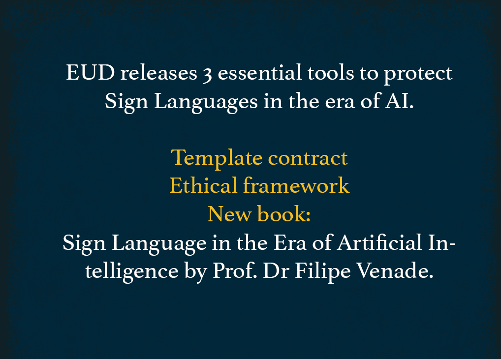 New EUD Publications on Artificial Intelligence and Sign Language ...